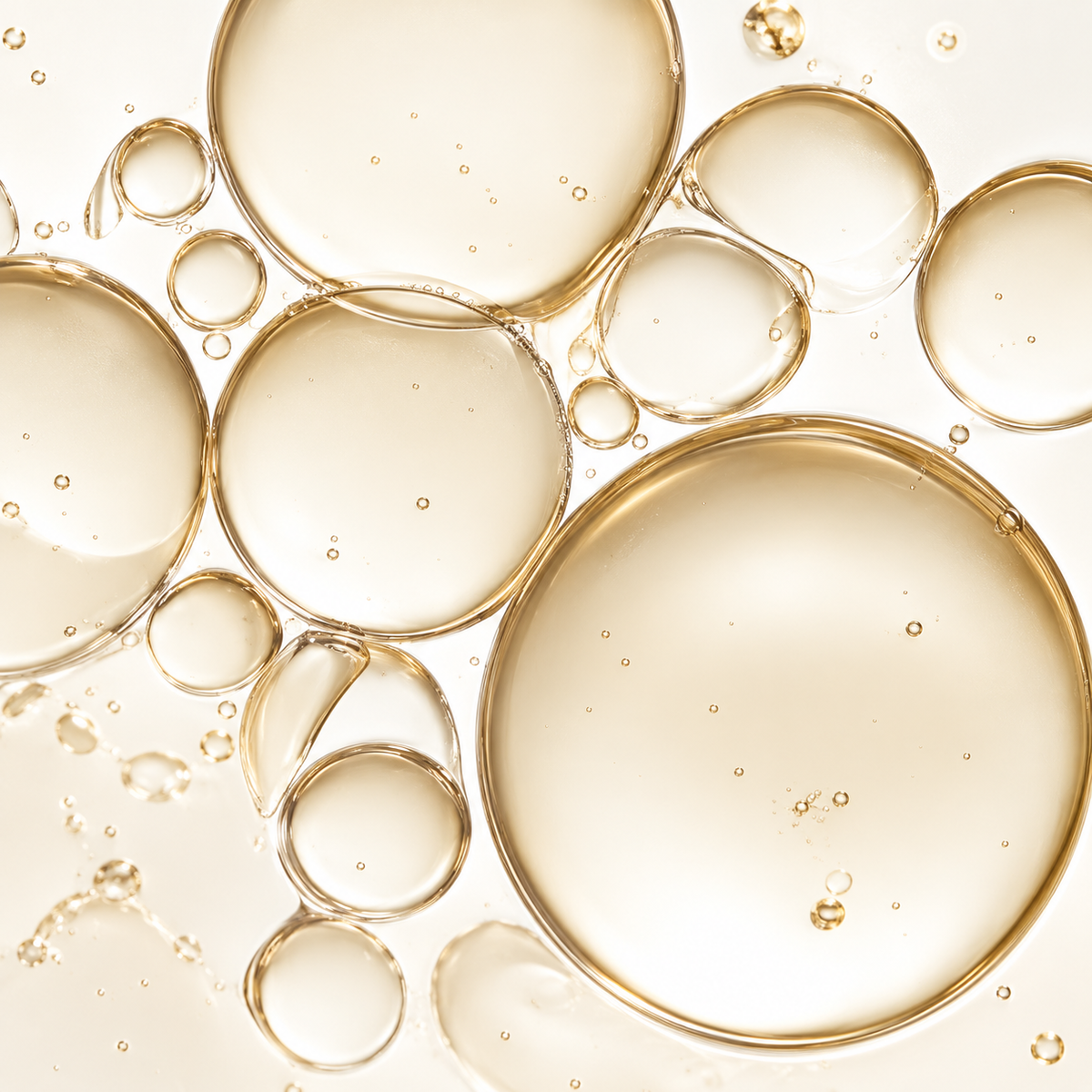 Golden oil droplets texture