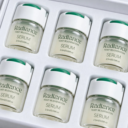 Refining Serum jars in the tray, close-up